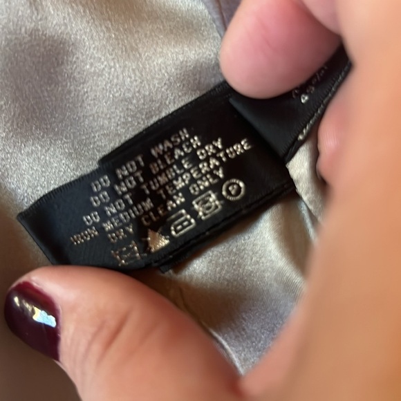 Ralph Lauren wool cashmere button front knit jacket grey with silver shimmer - Picture 4 of 6